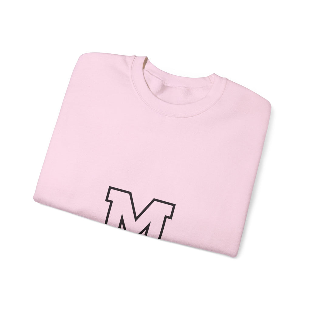 Varsity 'M' Crewneck Sweatshirt — Classic Monogram Lettering