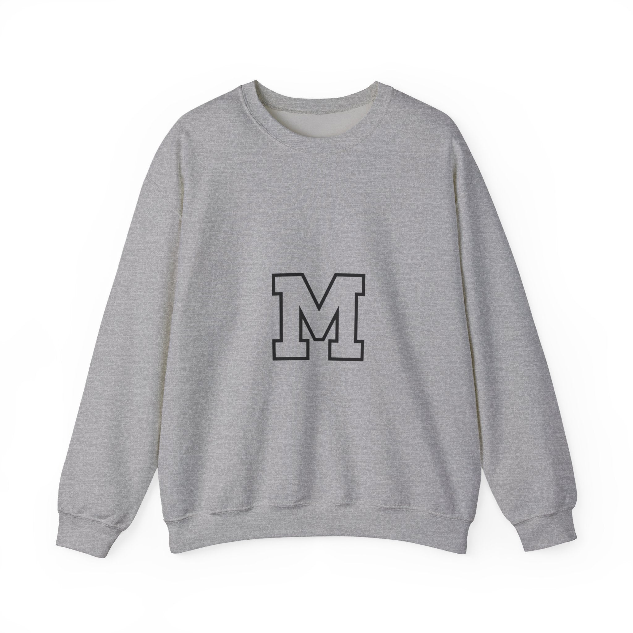 Varsity 'M' Crewneck Sweatshirt — Classic Monogram Lettering
