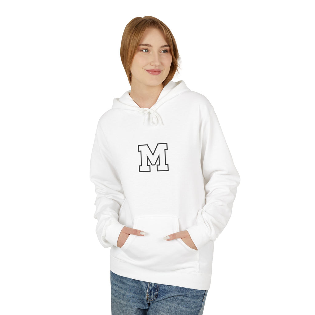 Classic Letter M Hoodie — Minimal Monogram Pullover