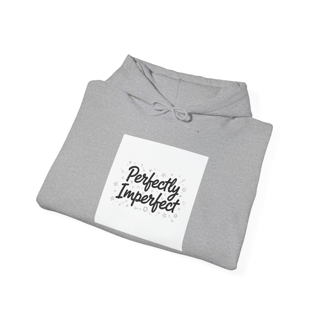 Perfectly Imperfect Hoodie | handwritten marker aesthetic, doodle script