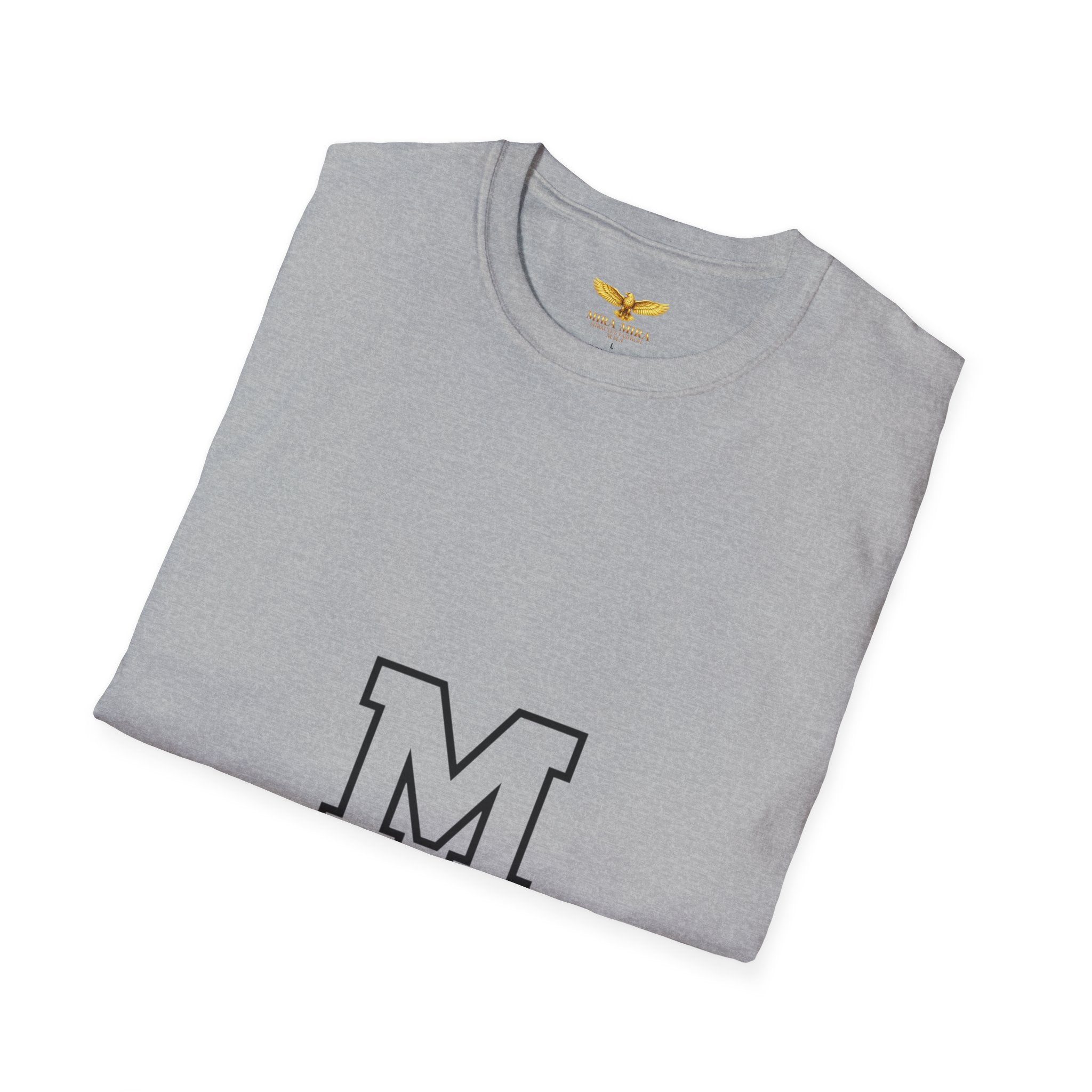 Classic Letter M T-Shirt — Minimal Varsity Monogram Tee