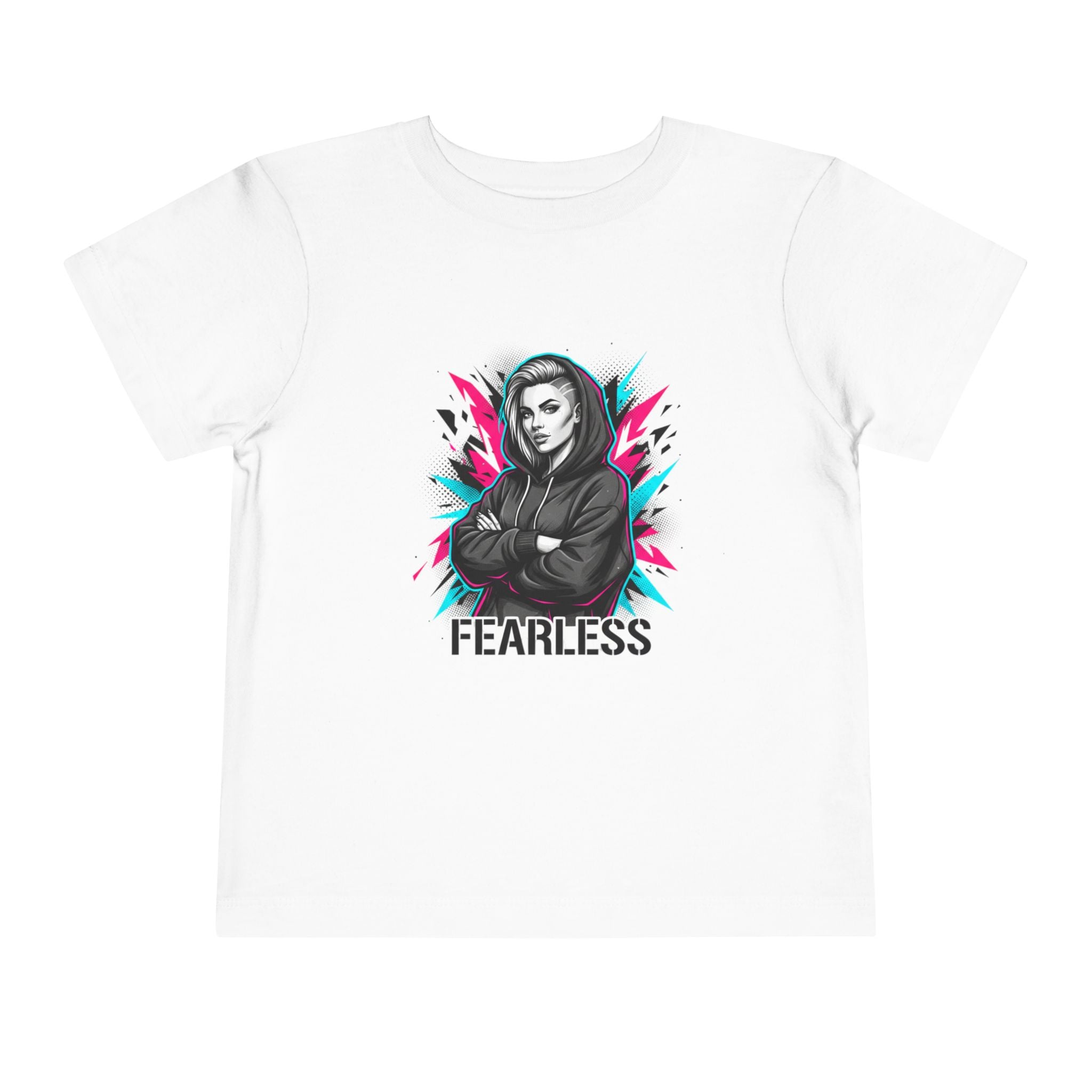 Fearless Toddler Tee — Bold Hoodie Girl Graphic Shirt