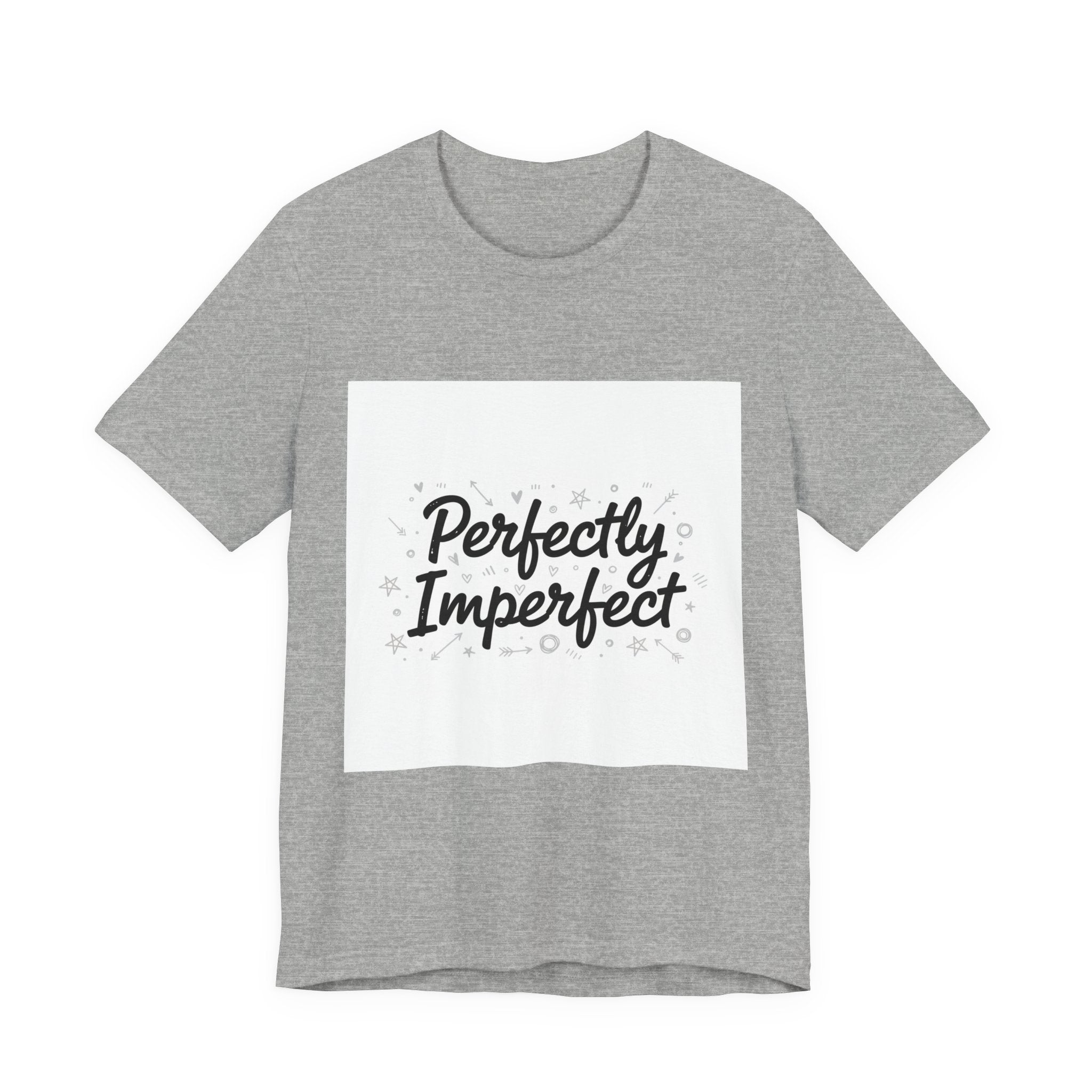 Perfectly Imperfect Tee | handwritten marker aesthetic, doodle quote tee