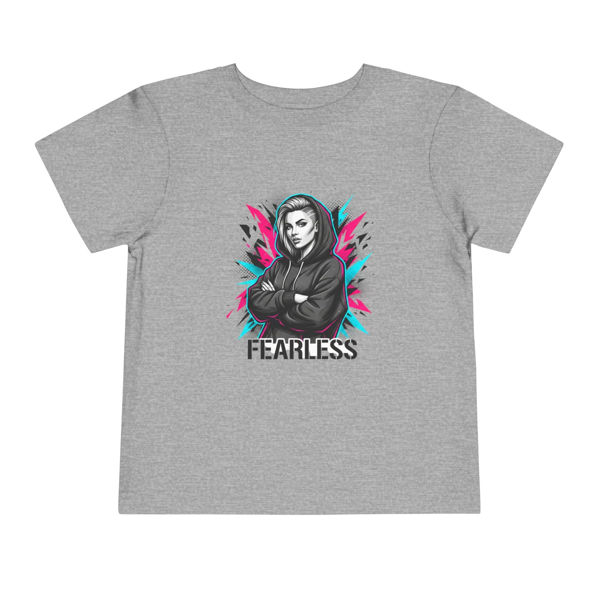 Fearless Toddler Tee — Bold Hoodie Girl Graphic Shirt