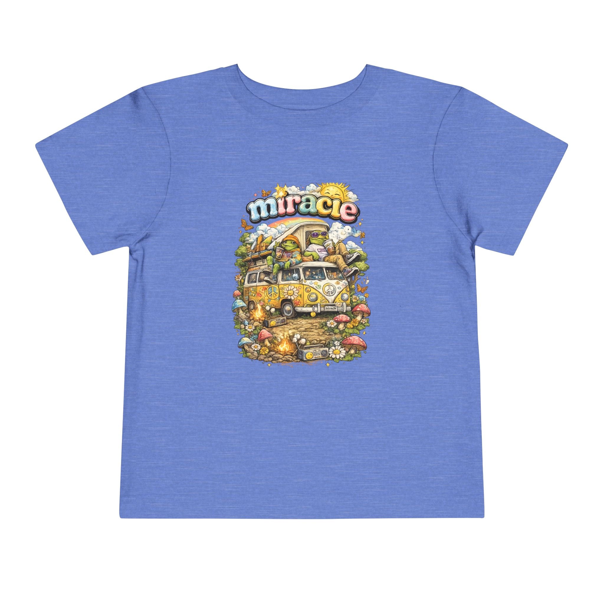 Toddler Tee — 'Miracle' Vintage Camper Floral Graphic