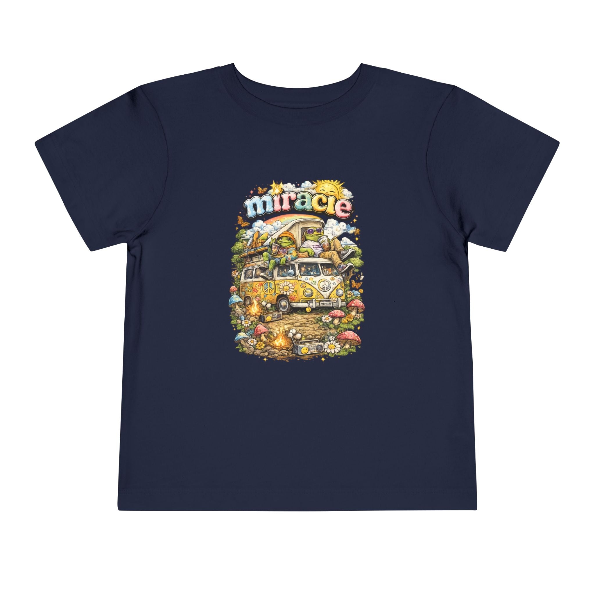 Toddler Tee — 'Miracle' Vintage Camper Floral Graphic