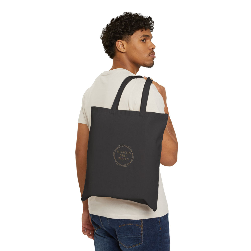 Just Here for the Vibes Tote, Minimal Slogan Canvas Tote | Casual Mood Bag