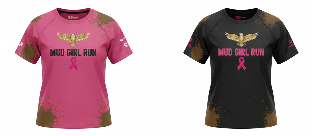 "MIRA MIRA" Mud Girl Run T-Shirt "(MIRACLE'S FASHION)" M.M.S