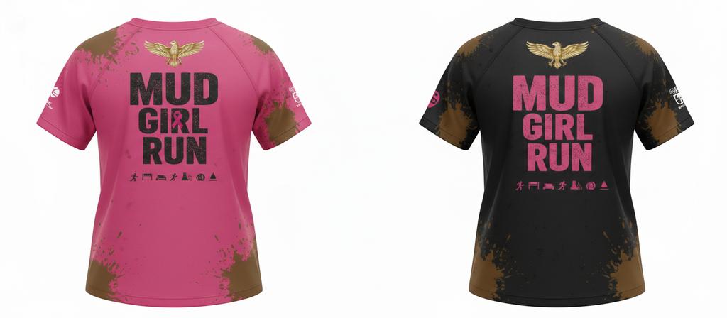 "MIRA MIRA" Mud Girl Run T-Shirt "(MIRACLE'S FASHION)" M.M.S