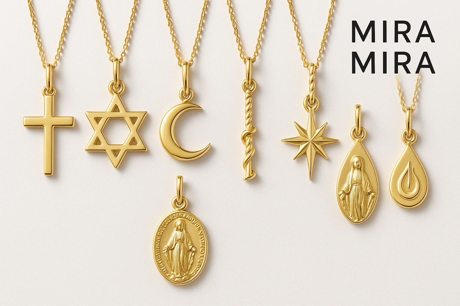 Real Gold Religious Necklace