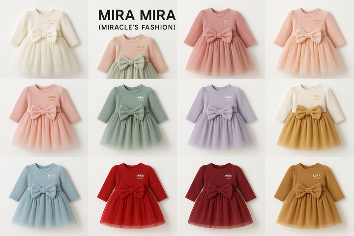 "MIRA MIRA" Baby Elegant Dresses "(MIRACLE'S FASHION)"M.M.S