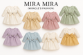 MIRA MIRA (MIRACLE'S FASHION) Elegant Long Sleeve Silk Baby Dresses with Rhinestone Embellishments.