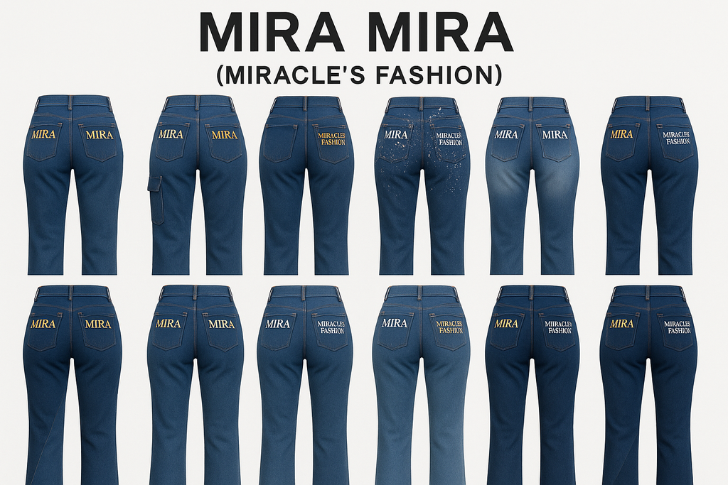"MIRA MIRA" Adults & Teens Long Jeans Pants "(MIRACLE'S FASHION)"