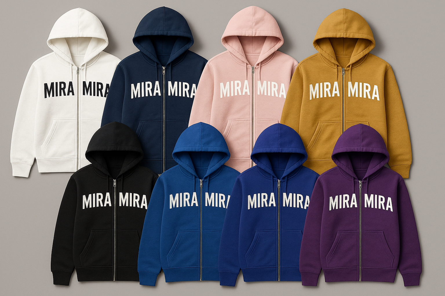 MIRA MIRA Zip-Up Hoodie