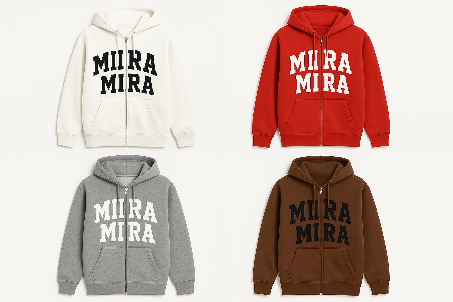 MIRA MIRA Zip-Up Hoodie