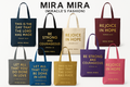 "MIRA MIRA" Inspirational Bible Verse Tote Bags "(MIRACLE"S FASHION)"