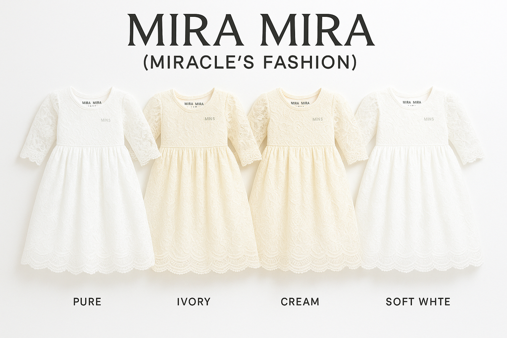 "MIRA MIRA"  Baby Christening Dress "MIRACLE'S FASHION"