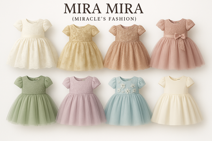 "MIRA MIRA" Baby Elegant Dresses "(MIRACLE'S FASHION)"M.M.S