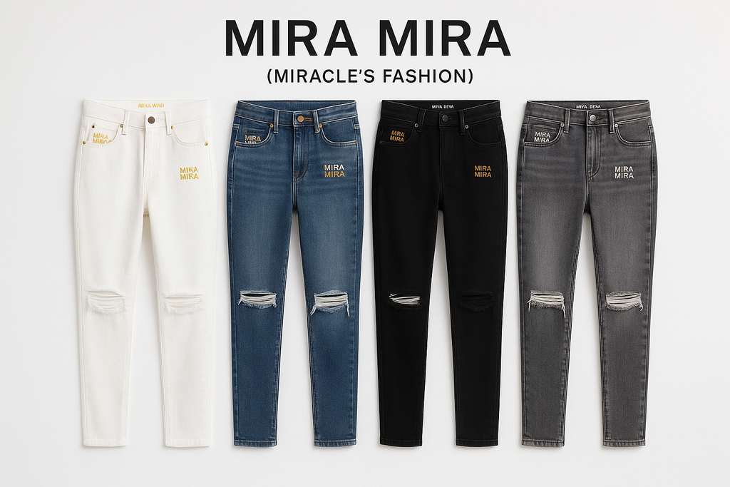 "MIRA MIRA" Adults & Teens Long Jeans Pants "(MIRACLE'S FASHION)"