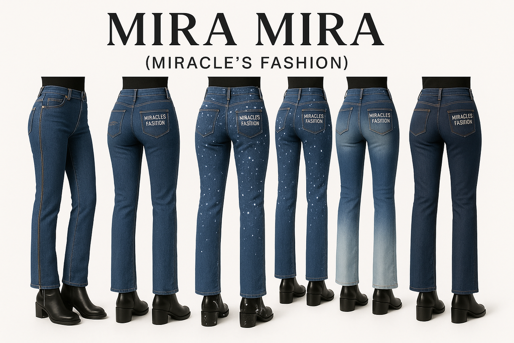 "MIRA MIRA" Adults & Teens Long Jeans Pants "(MIRACLE'S FASHION)"
