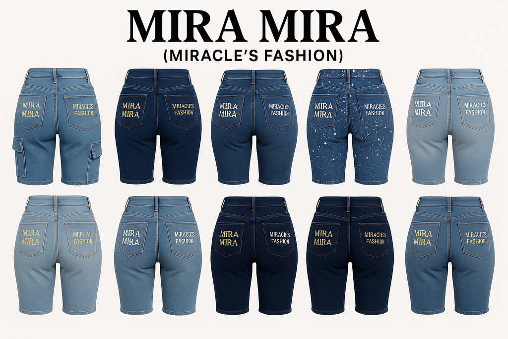MIRA MIRA "(MIRACLE'S FASHION)"Summer Denim Shorts