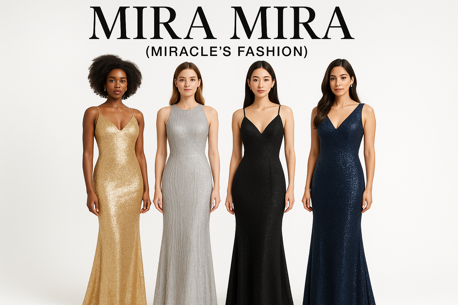 "MIRA MIRA" Girls & Women Formal Dresses"(MIRACLE'S FAHION)"