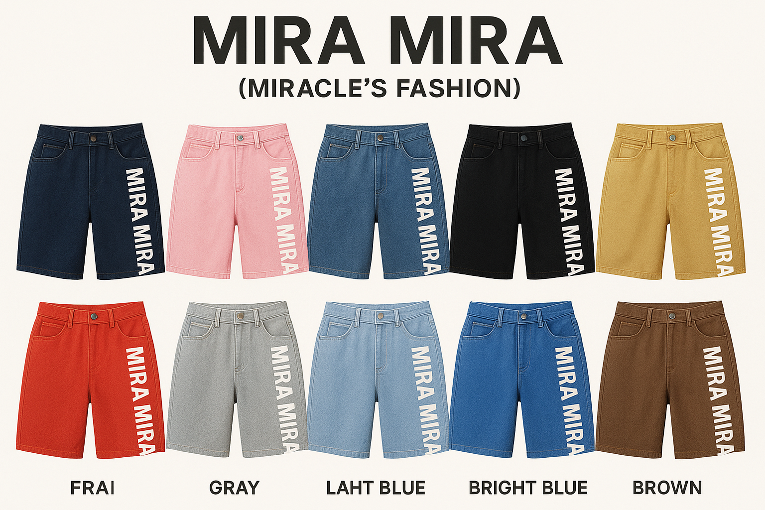 MIRA MIRA Summer Shorts. "(MIRACLE'S FASHION)"