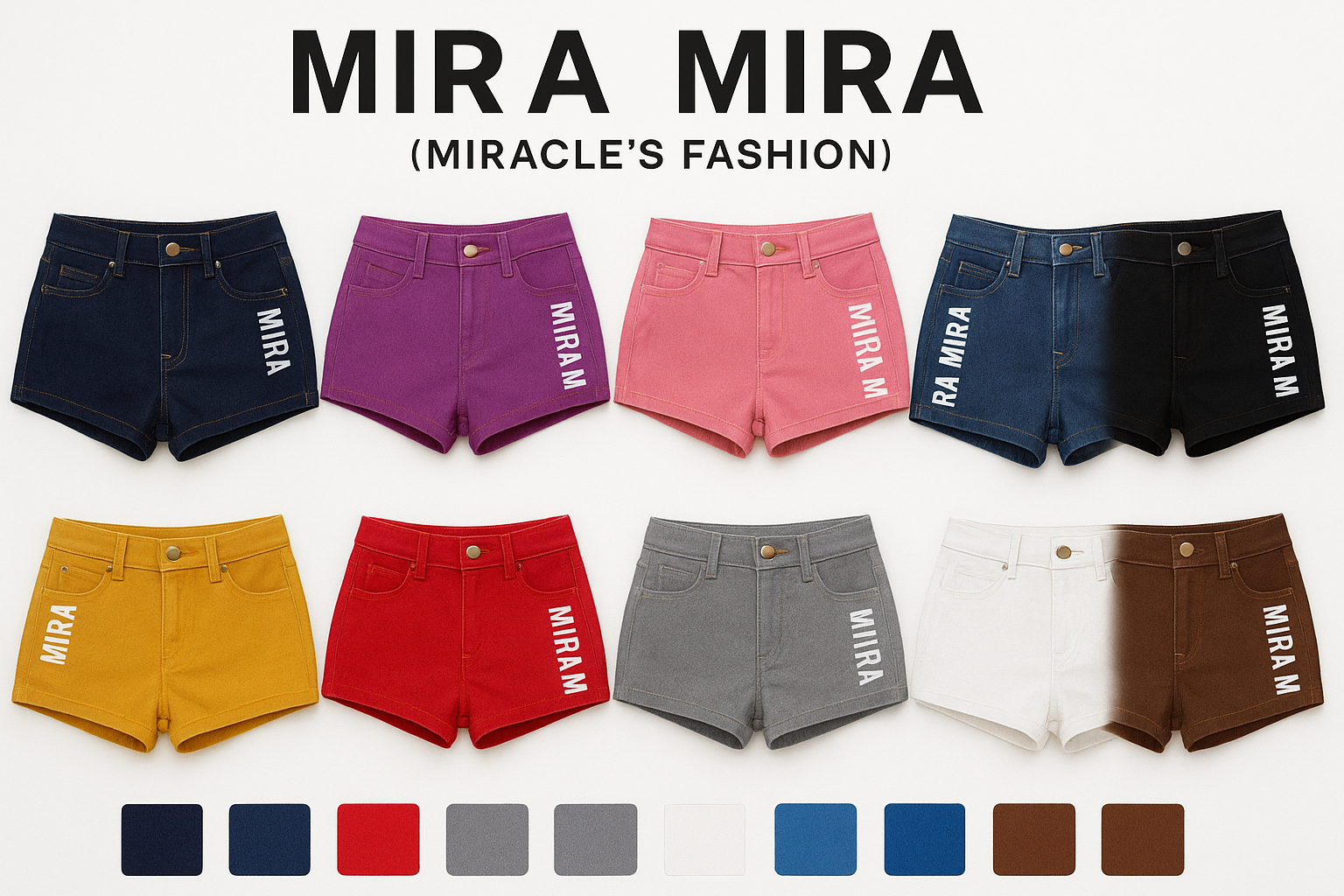 MIRA MIRA Summer Shorts. "(MIRACLE'S FASHION)"