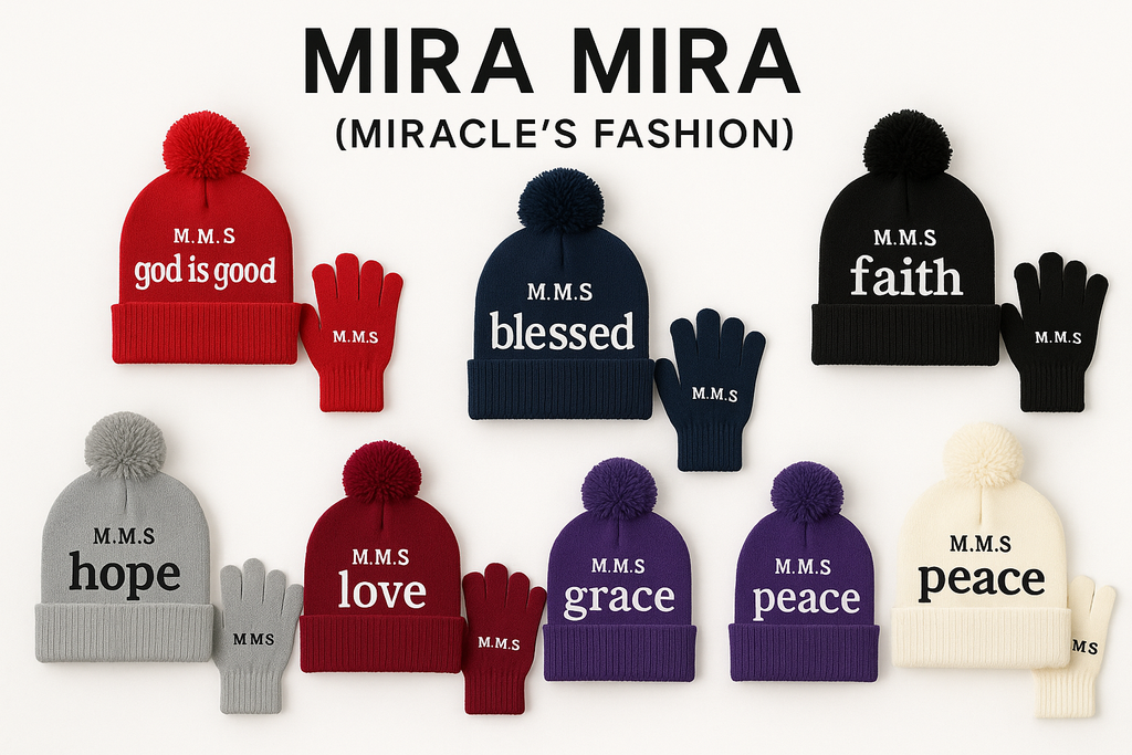 MIRA MIRA Youths Inspirational Hat & Gloves Set-(3-12)Unisex