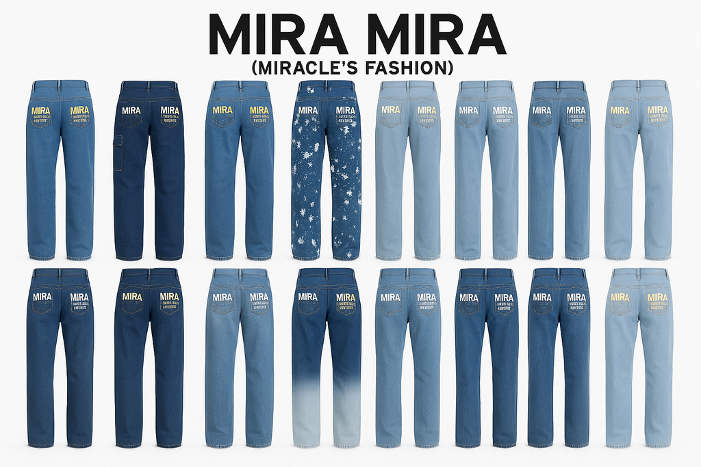 "MIRA MIRA" Adults & Teens Long Jeans Pants "(MIRACLE'S FASHION)"