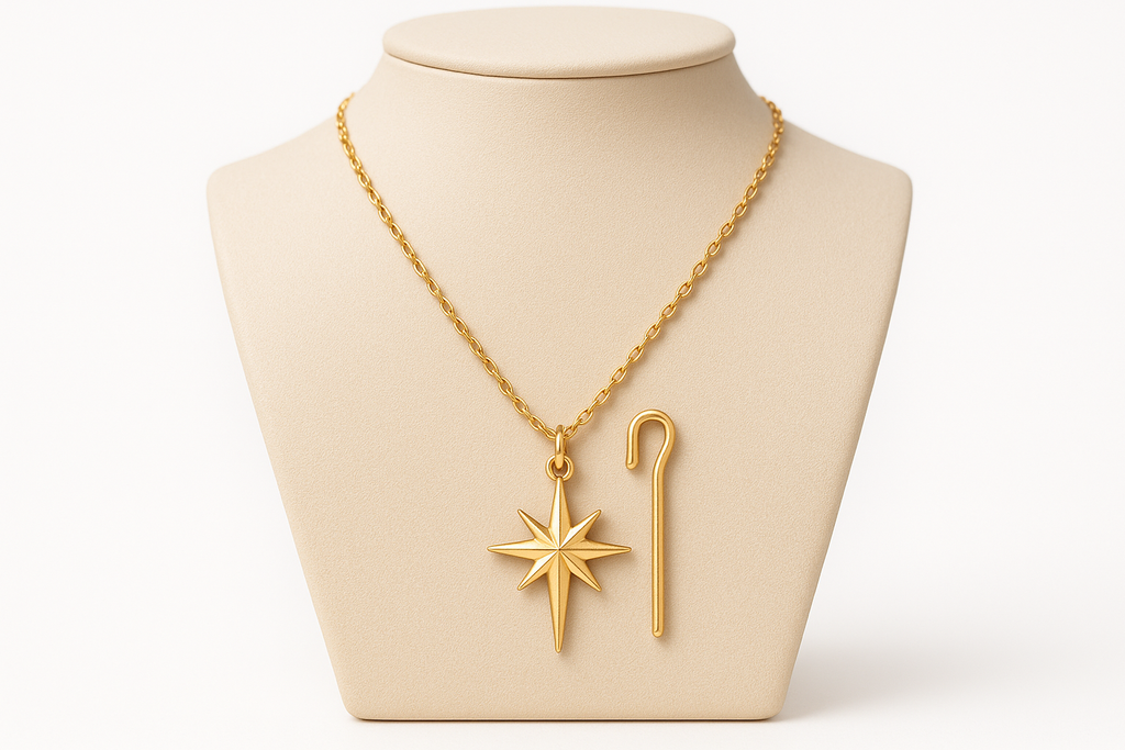 MIRA MIRA "(MIRACLE'S FASHION)" Religious Real Gold Necklaces.