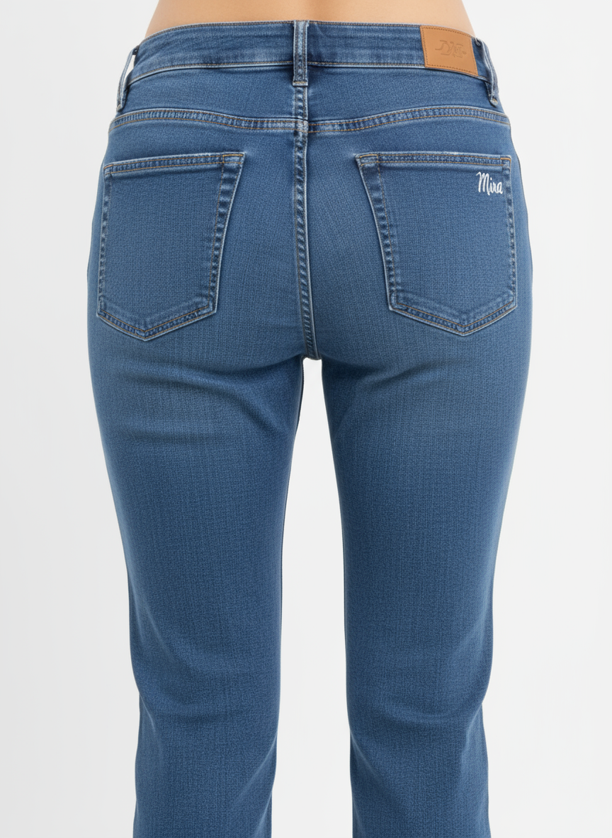 Back view of jeans with plain back pockets