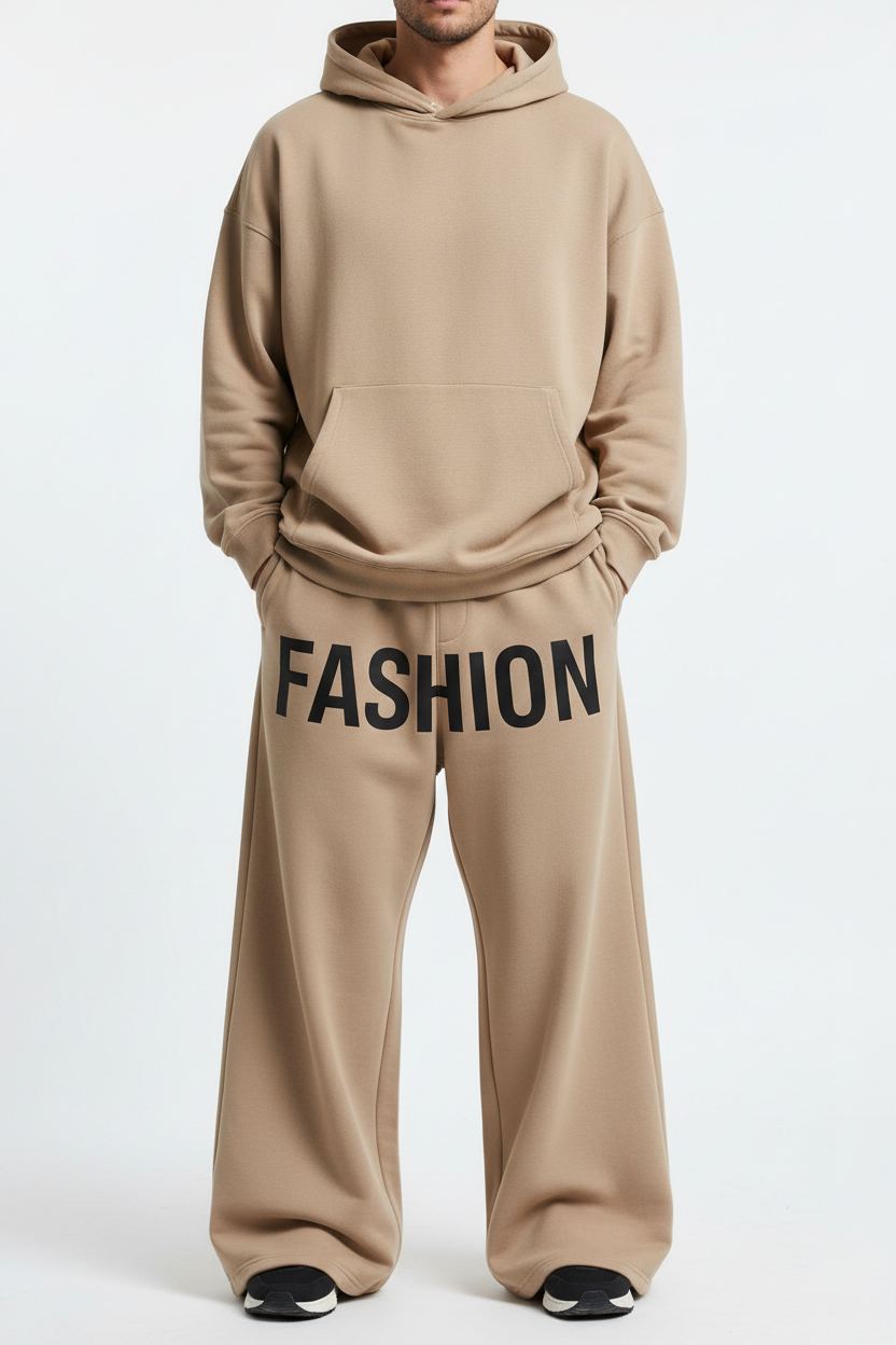 Beige FASHION sweatpants