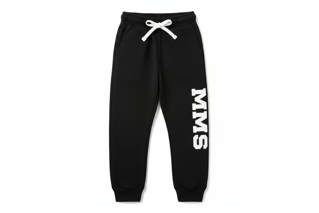 Black Boys Sweatpants with MMS
