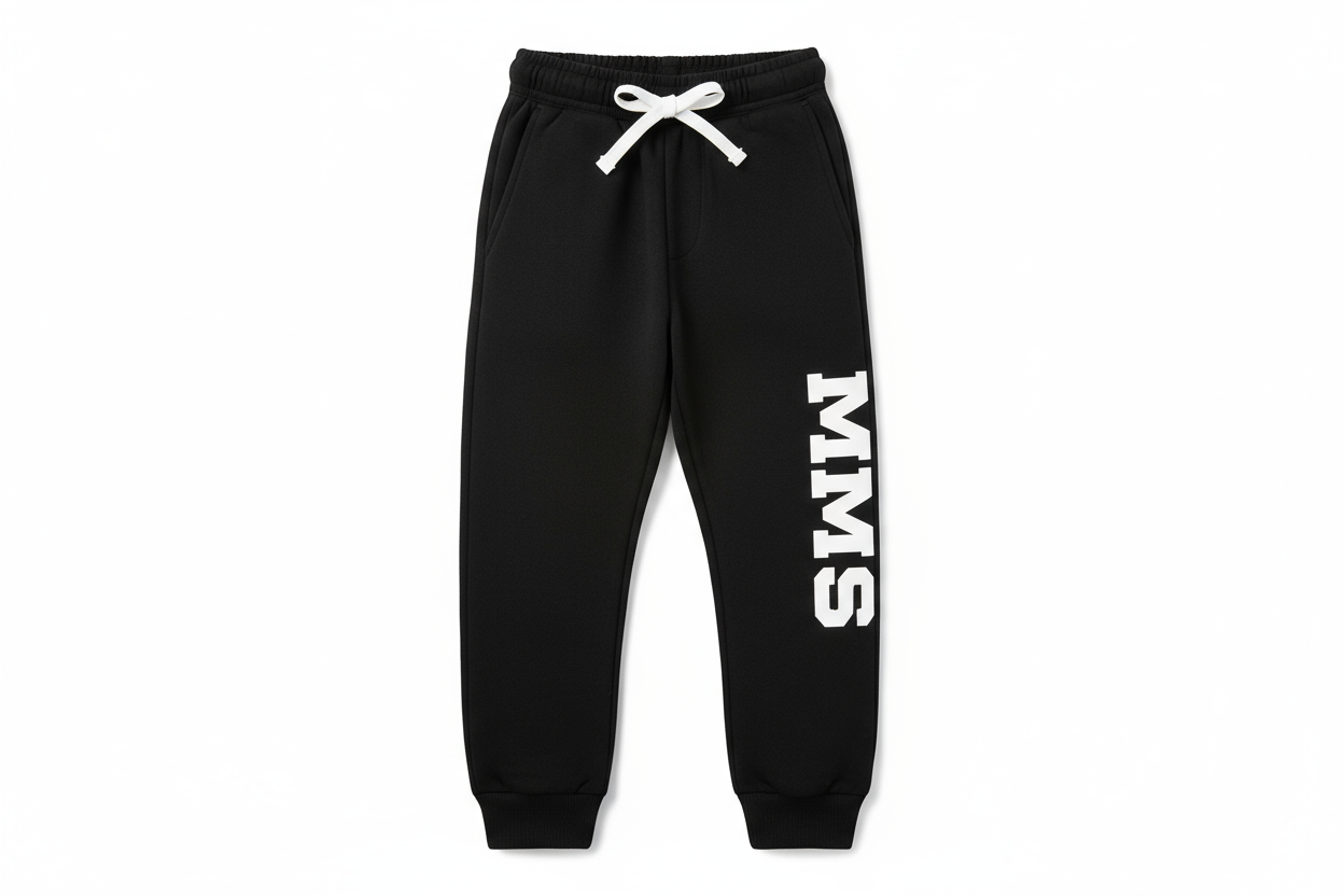 Black Boys Sweatpants with MMS