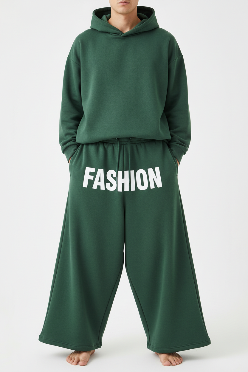 Forest green FASHION sweatpants