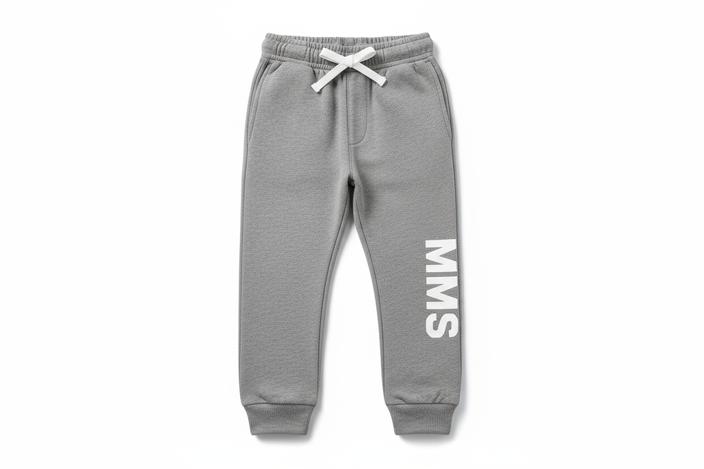 Gray Boys Sweatpants with MMS