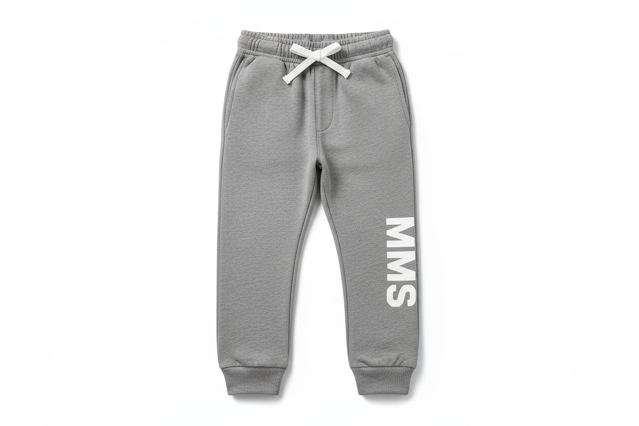 Gray Boys Sweatpants with MMS