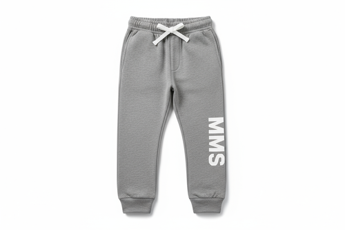Gray Boys Sweatpants with MMS