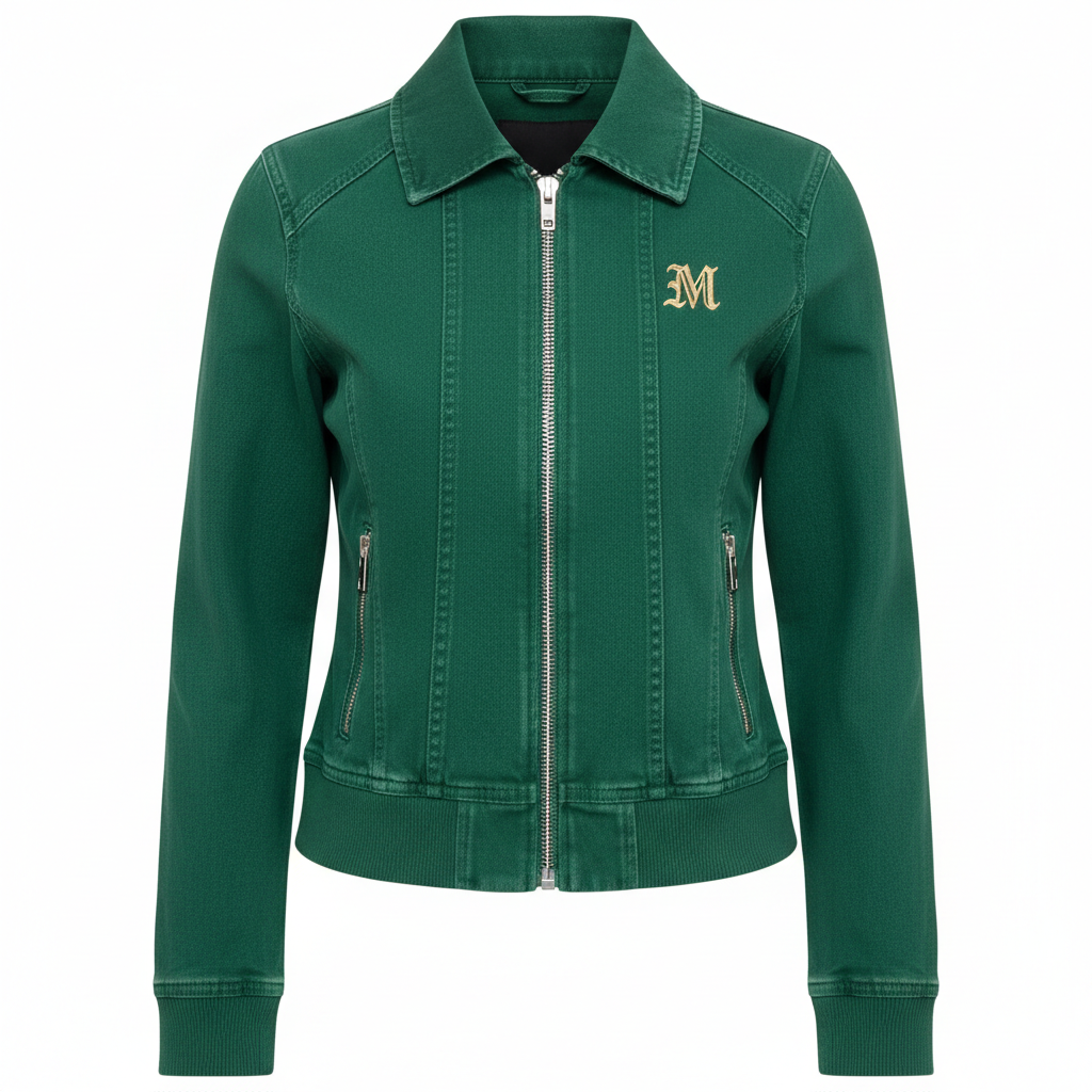 Green M denim jacket