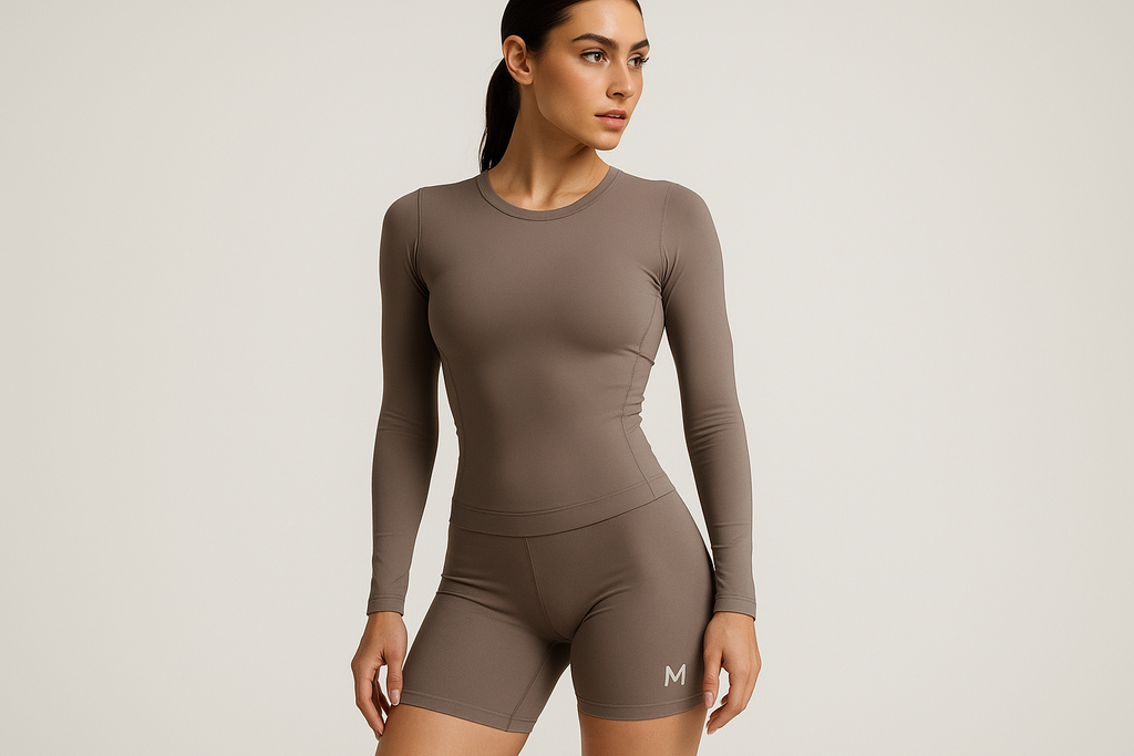 MIRA MIRA long-Sleeve Top with M Logo "(MIRACLE'S FASHION)"