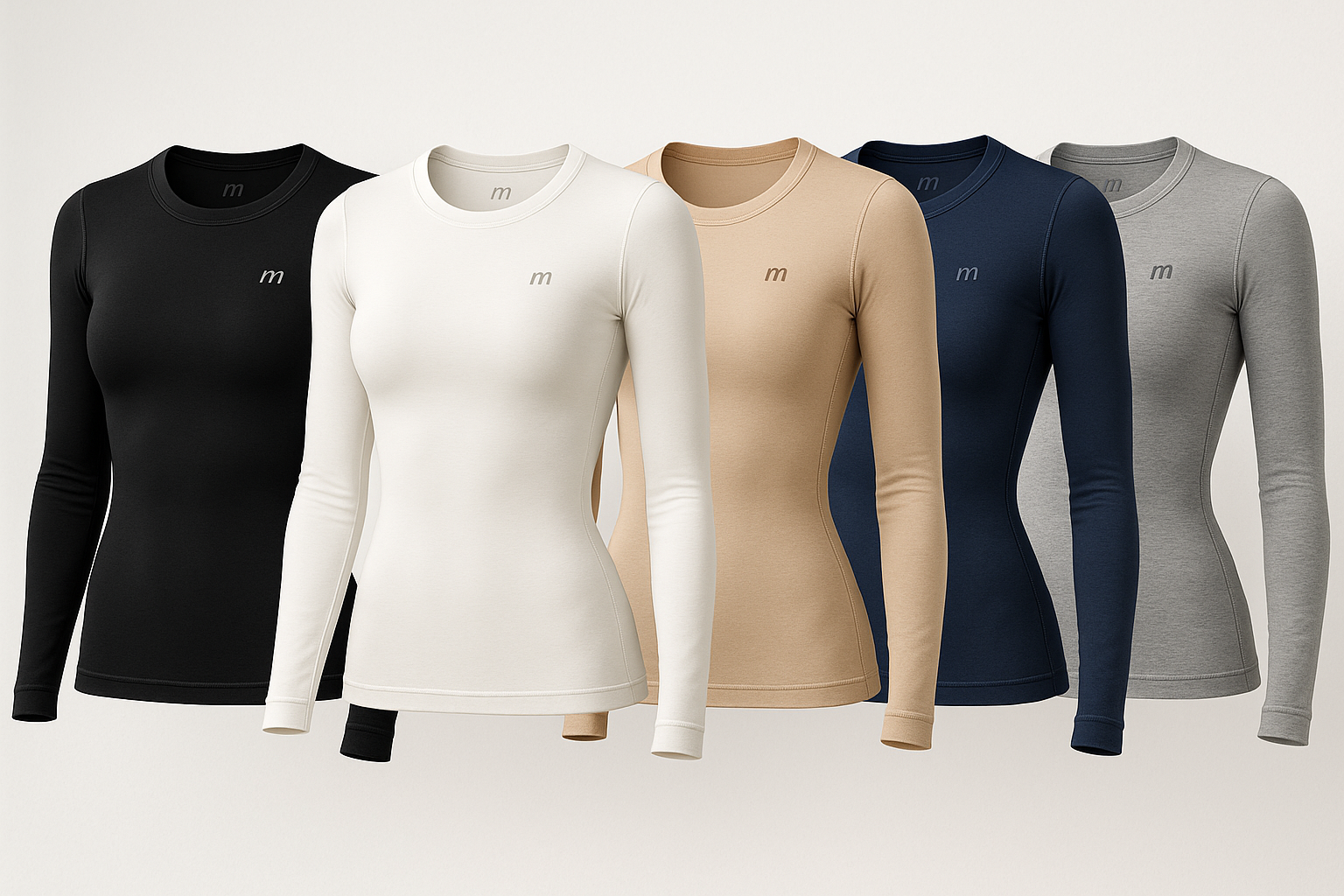 MIRA MIRA long-Sleeve Top with M Logo "(MIRACLE'S FASHION)" M.M.S