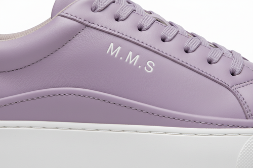 Lavender sneaker close-up