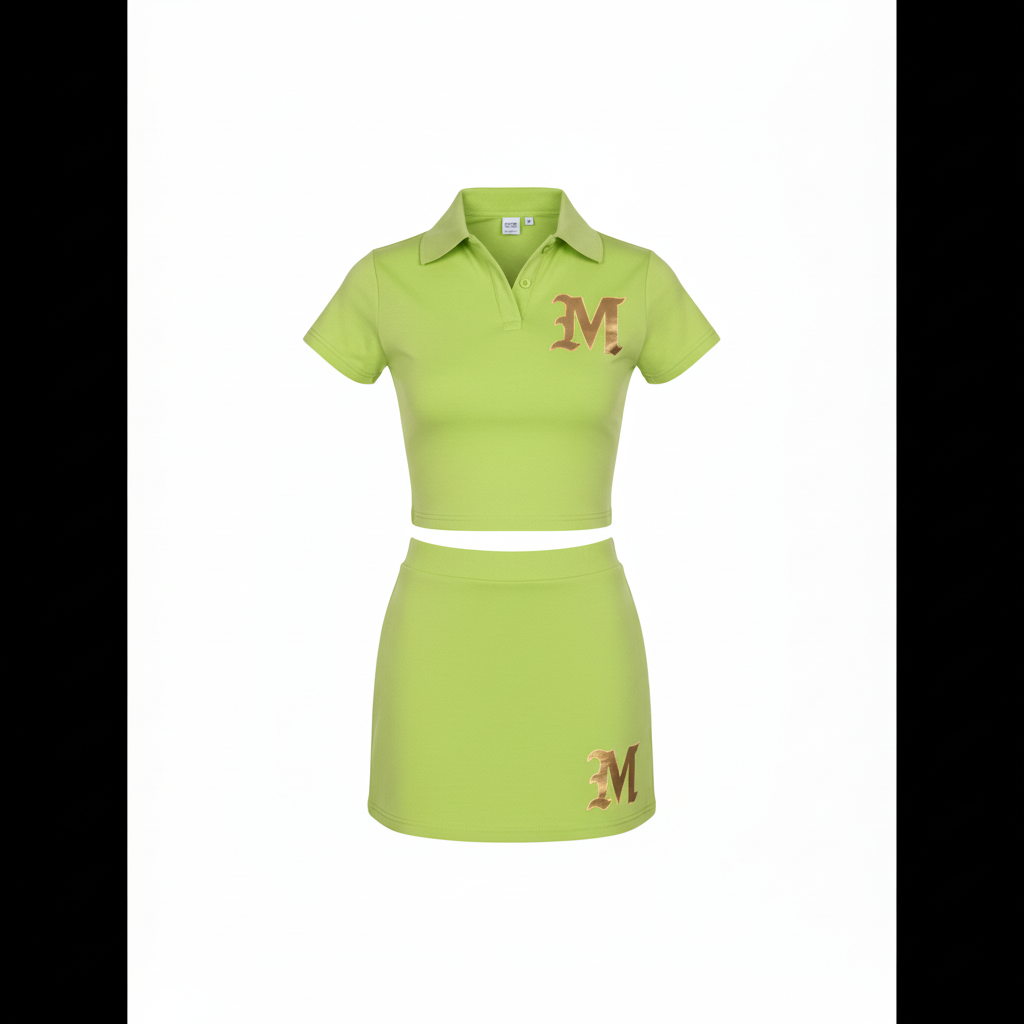 Lime green M matching set