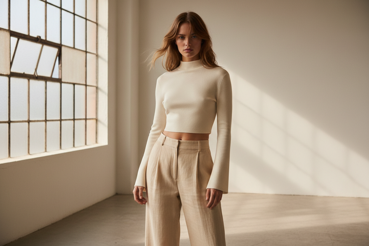 Luxe Crop Top - Editorial Style