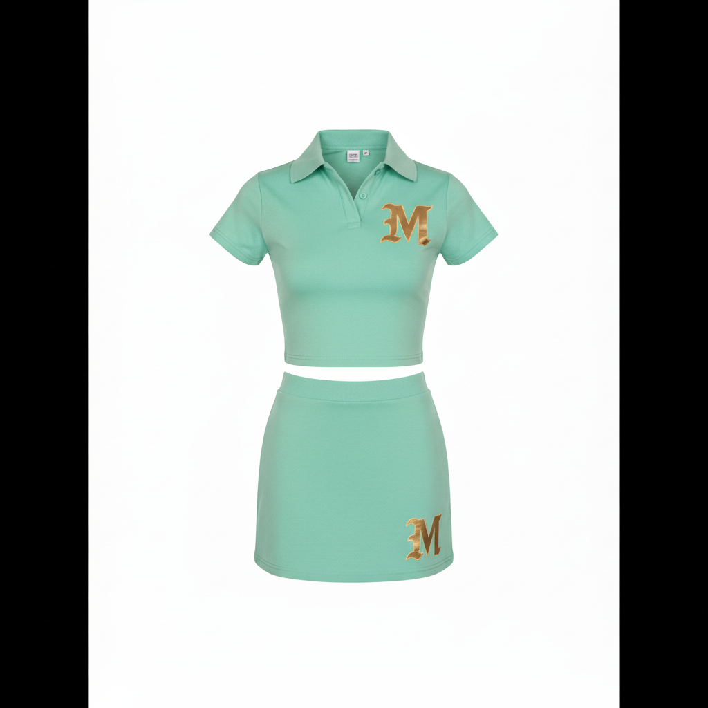Mint green M matching set