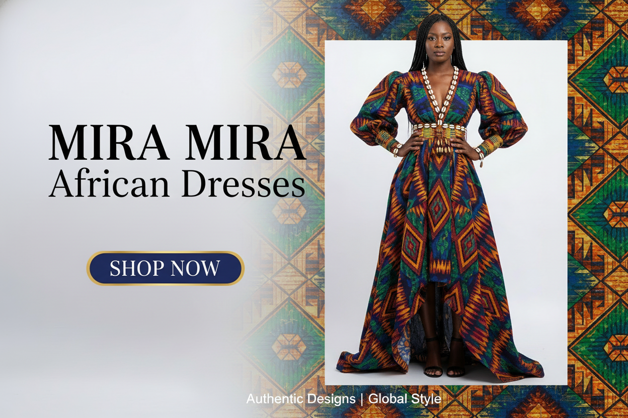 MIRA MIRA African Dresses promotional banner