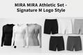 MIRA MIRA Athletic Set - Long-Sleeve Top & Short Fitted Tights