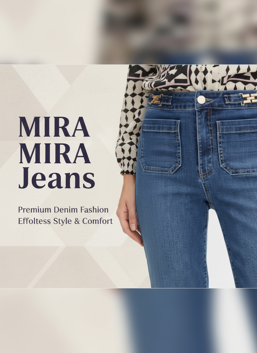 MIRA MIRA Jeans banner - text to the side