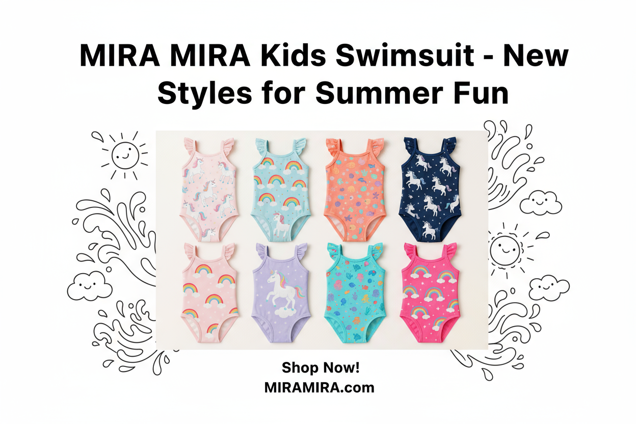 MIRA MIRA Kids Swimsuit with Headline